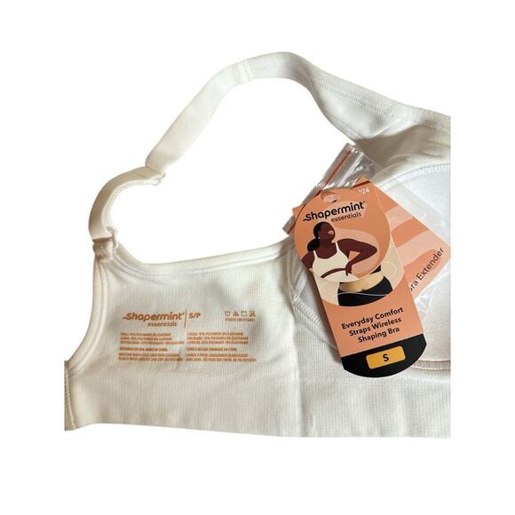 Shapermint Women's Everyday Comfort Straps Wireless Shaping Bra Size S White NWT - Picture 7 of 8